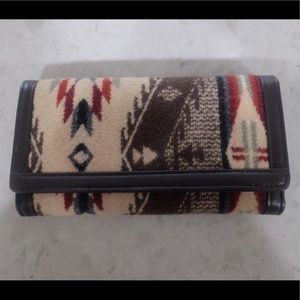 Pendleton wool and leather wallet